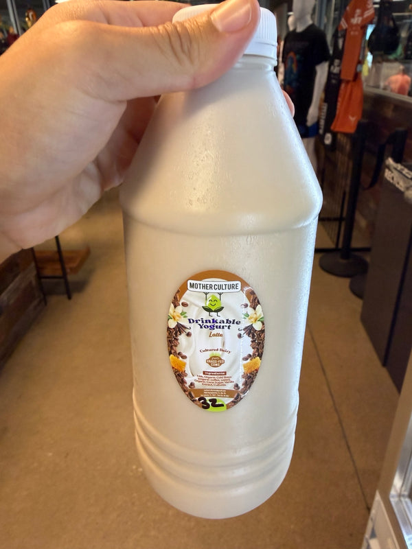 Mother Culture Latte drinkable yogurt, 32 oz