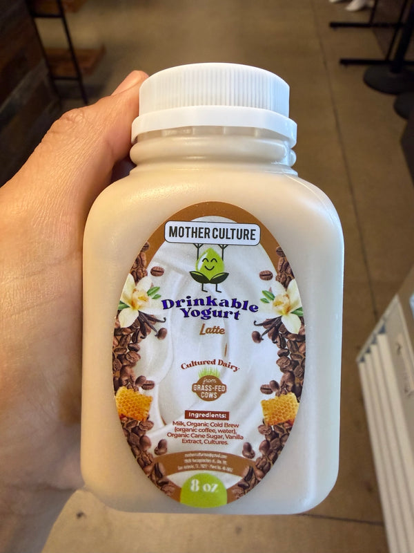Mother Culture Latte drinkable yogurt, 8 oz